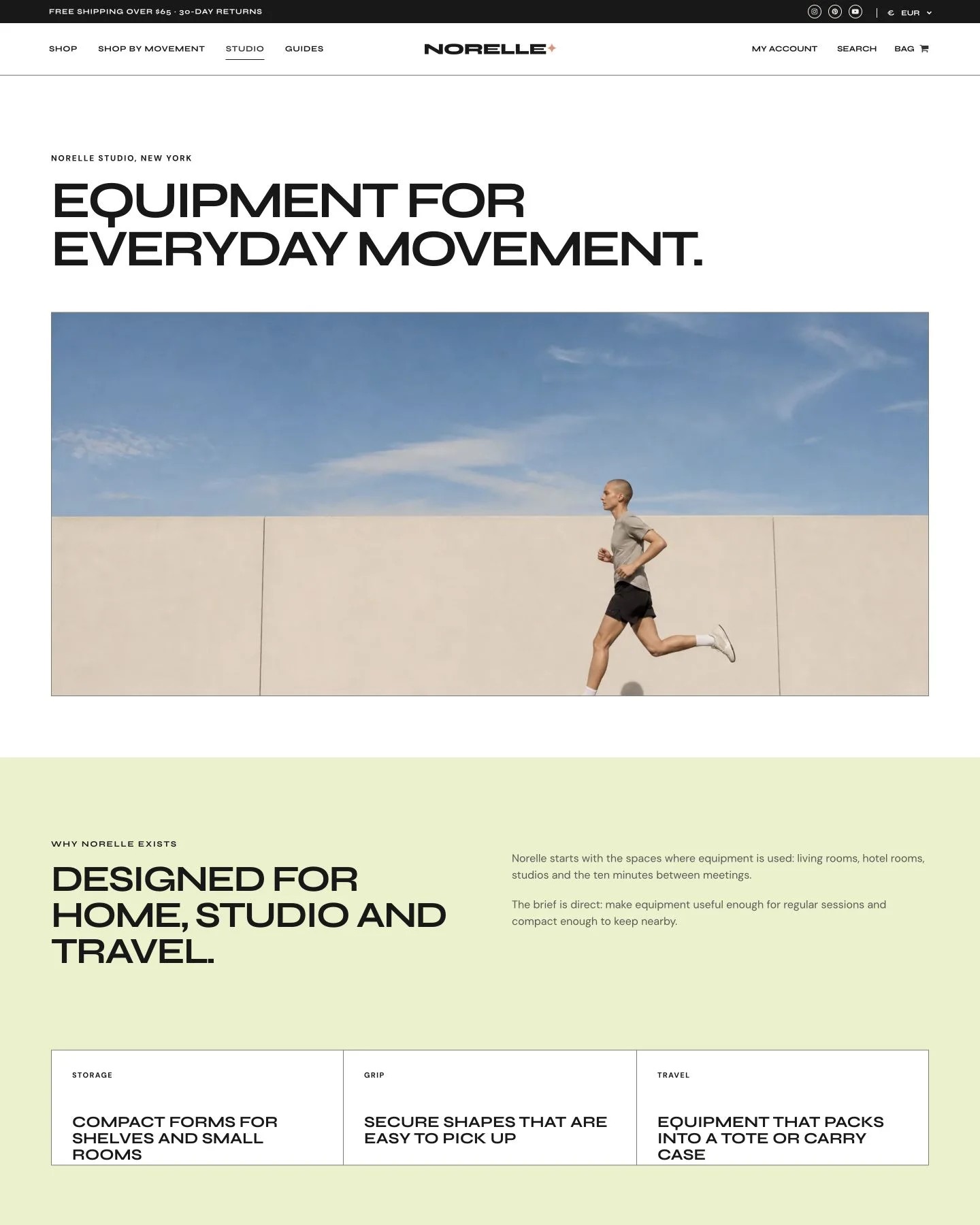 Norelle studio page preview