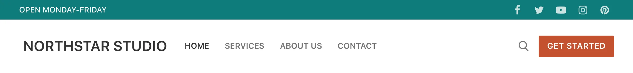 The header preview shows the Logo and Primary Menu placed adjacent to each other in the same Header Builder Version 2 row column.