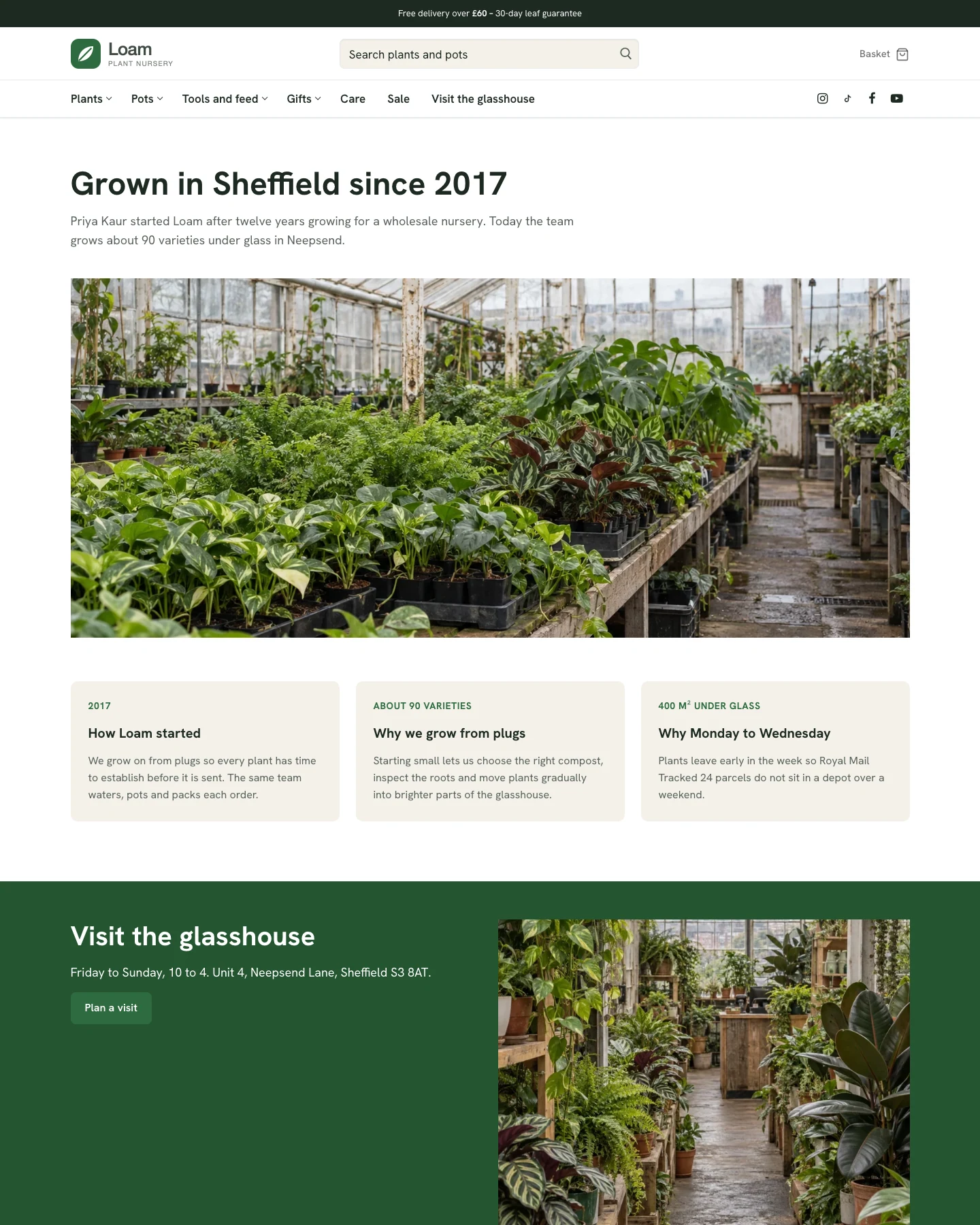 Loam About – plant nursery WooCommerce template
