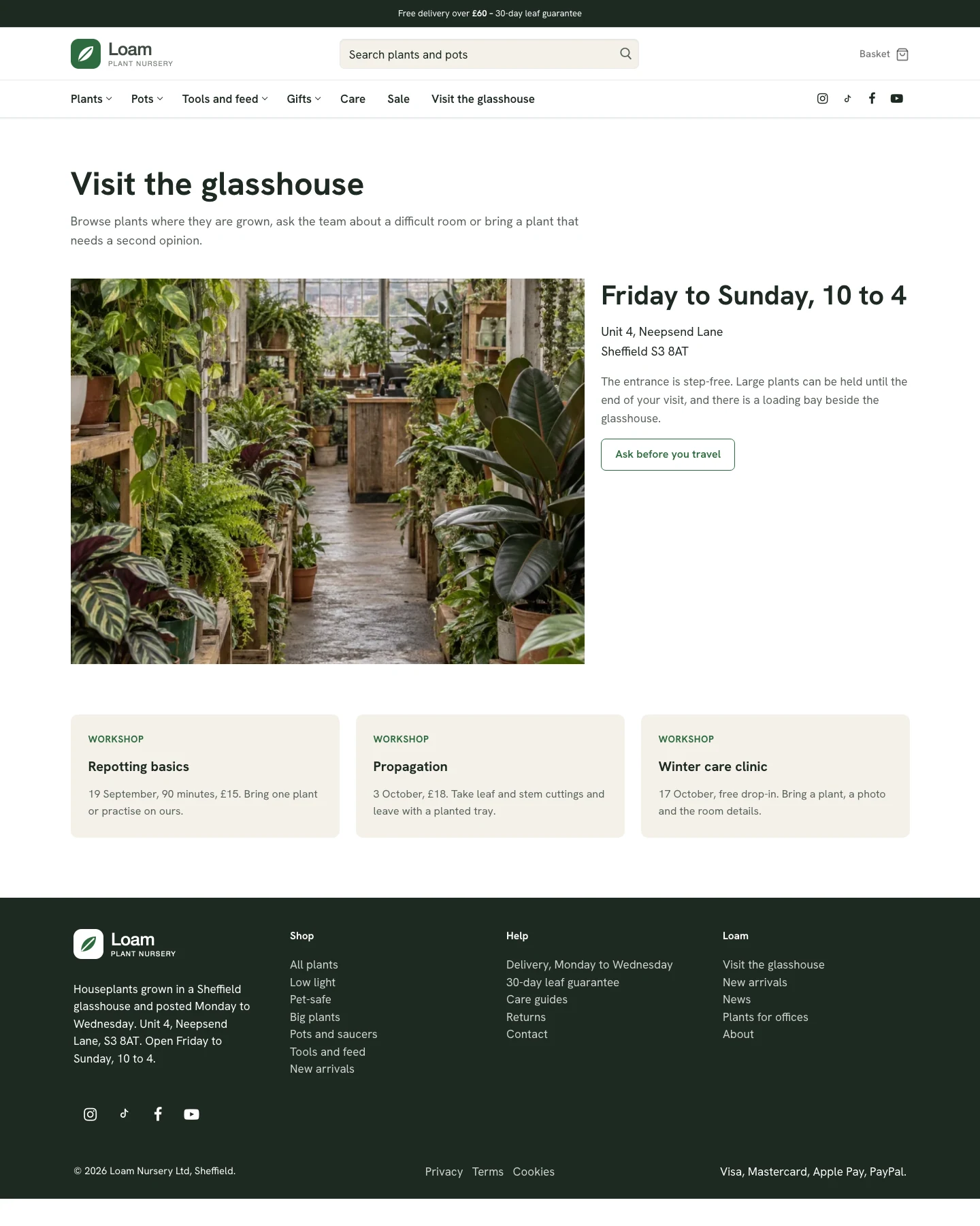 Loam Visit – plant nursery WooCommerce template